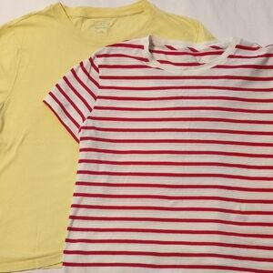 J. Crew 100% Cotton Short-Sleeve Tee 2-Pack